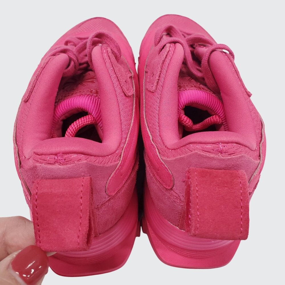 Big Girls Cardi B Classic Leather V2 Casual Sneakers Women's Size 7 - Picture 9 of 10